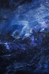 Blue Galaxy background
