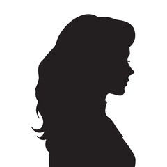 Woman silhouette vector