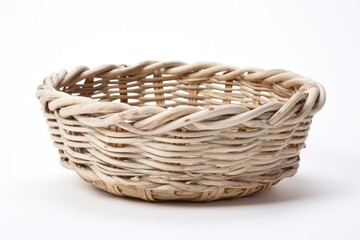 Banneton Basket , white background.