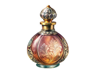 Beautiful luxury glass perfume bottle