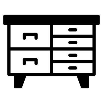 recommend clip art:  A cabinet desk, drawer table icon