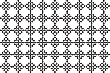 Illustration pattern, Abstract Geometric Style. Repeating of abstract black circle shape on white background.