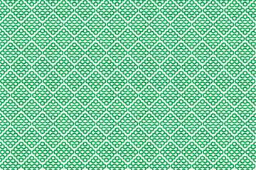 Illustration pattern, Abstract Geometric Style. Repeating of abstract green line in squar shape on white background.