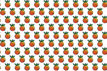 Illustration pattern, Abstract of orange logo on white background.