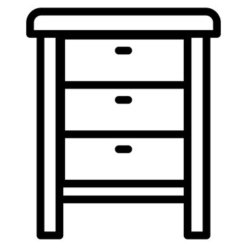 recommend clip art: A cabinet desk, drawer table icon