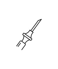 syringe icon, vector best line icon.