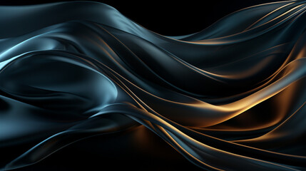 black transparent fabric wallpaper background сreated with Generative Ai