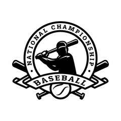 American baseball, logo, emblem.