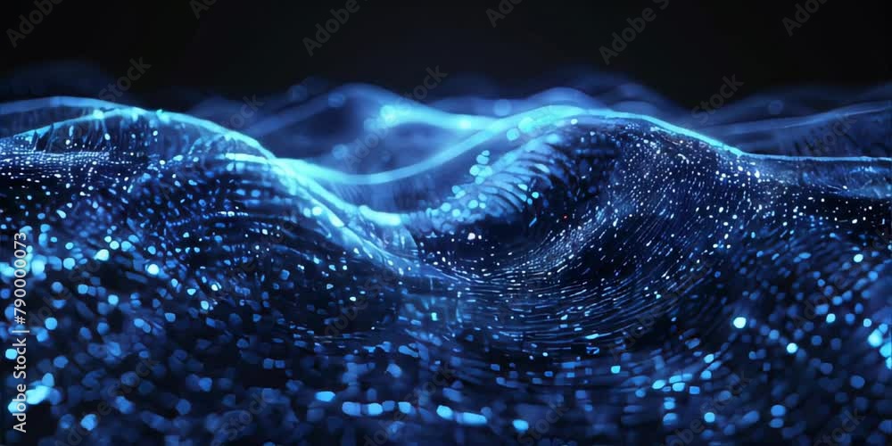 Poster computer generated image of a wave