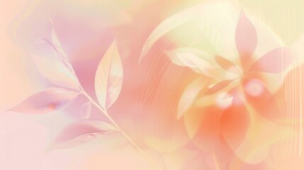 Soft Pastel Floral Abstract for Serene Imagery