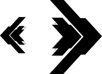 Glowing red and blue arrow background design