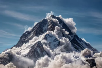 Deurstickers La montagna immersa nelle nuvole © Benedetto Riba
