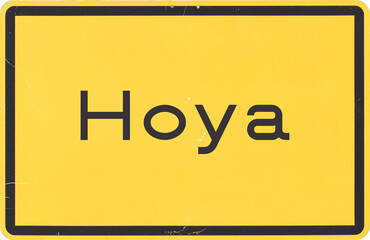 Ortsschild Hoya