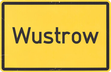 Ortsschild Wustrow
