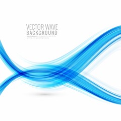 Abstract creative stylish blue wave background 2