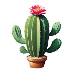 cactus isolated on white