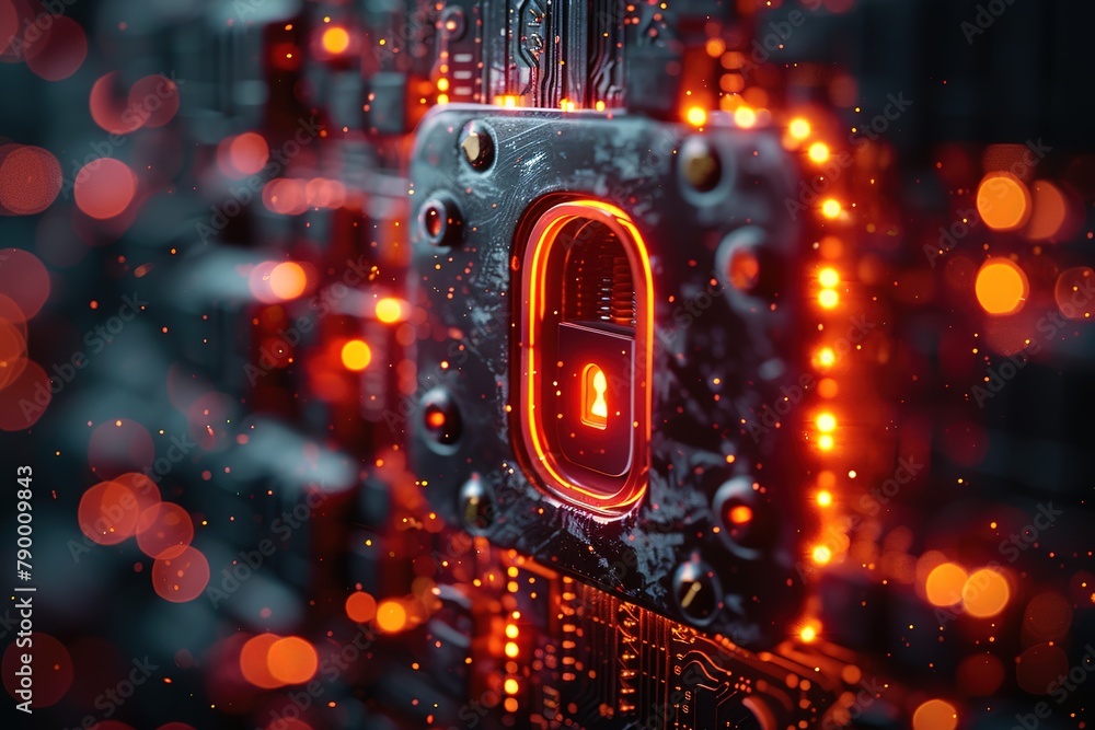 Poster technology digital circuit computer board hardware electronics industry network background component
