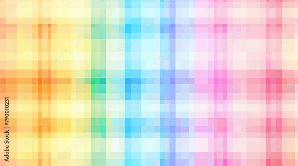 Poster pattern with squares colorful