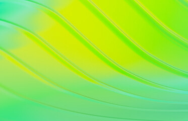 Abstract vivid summer geometric line curve shape background. 3d rendering.