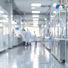 Blurred Background of a Scientific Research Laboratory
