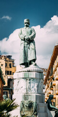 Naples, Campania, Italy. Monument Of King Umberto I Who Ruled Italy From 1878 To 1900.