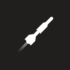 Fototapeta premium missile icon illustration