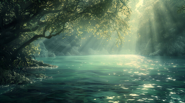 beautiful gentle nature - desktop background and picture for presentations