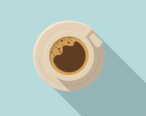 Coffee cup poster design