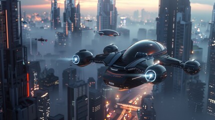 Capture the thrill and beauty of extreme sports in a futuristic utopia with CG 3D rendering Incorporate innovative lighting techniques to enhance the dynamic action, - obrazy, fototapety, plakaty