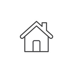 House icon in flat style. Home vector illustration on isolated background. Building sign business concept. - 790025452