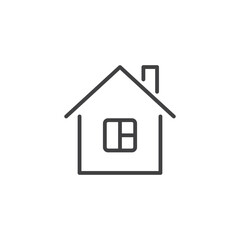 House icon in flat style. Home vector illustration on isolated background. Building sign business concept. - 790025472