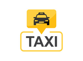 Taxi service icon in flat style. Cab vector illustration on isolated background. Delivery company sign business concept. - 790025601