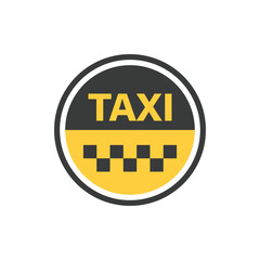 Taxi service icon in flat style. Cab vector illustration on isolated background. Delivery company sign business concept. - 790025602