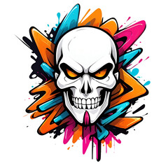 phantom Graffiti abstract logo modern art for t-shirt
