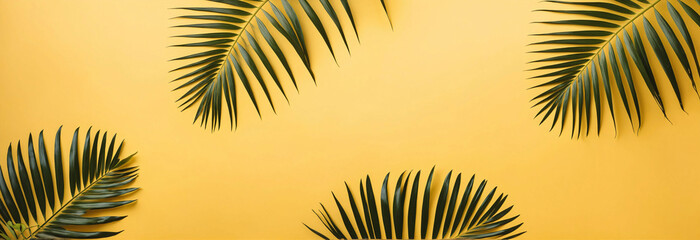 palm leaves background