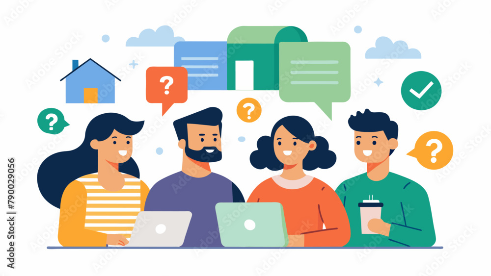 Poster a social media group where renters can ask questions share resources and organize community actions 