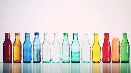 bottles in a row
