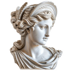 Obraz premium Hera of Baroque Art isolated on transparent png. 