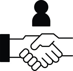 Agreement Vector icon which can easily modify or edit