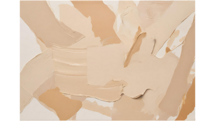 Beige abstract painting using acrylic