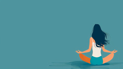 yoga in the lotus position