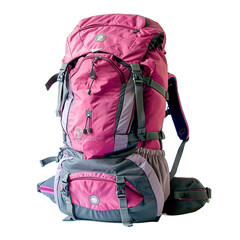 Backpack with transparent background, perfect for versatile design integration