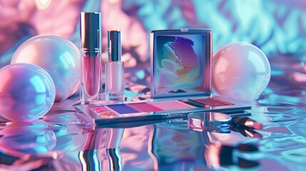 makeup products lip gloss with eye shadow