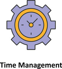 Time management Vector icon which can easily modify or edit