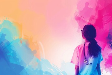 abstract background for Nurses Day