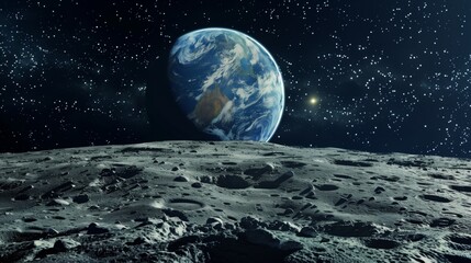 月面から見た地球
