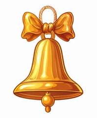 Christmas decorative bell art illustration