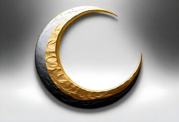 Islamic moon hilal ramadan moon crescent with pattern - obrazy, fototapety, plakaty