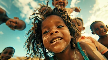 Children are the future, filled with boundless potential and innocence. - obrazy, fototapety, plakaty