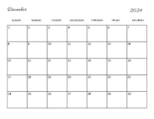 Calendar 2024 Jan to Dec and Monthly Planner 2024